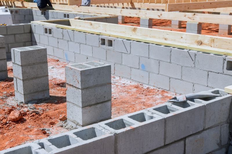 Brick Foundation Installation detail