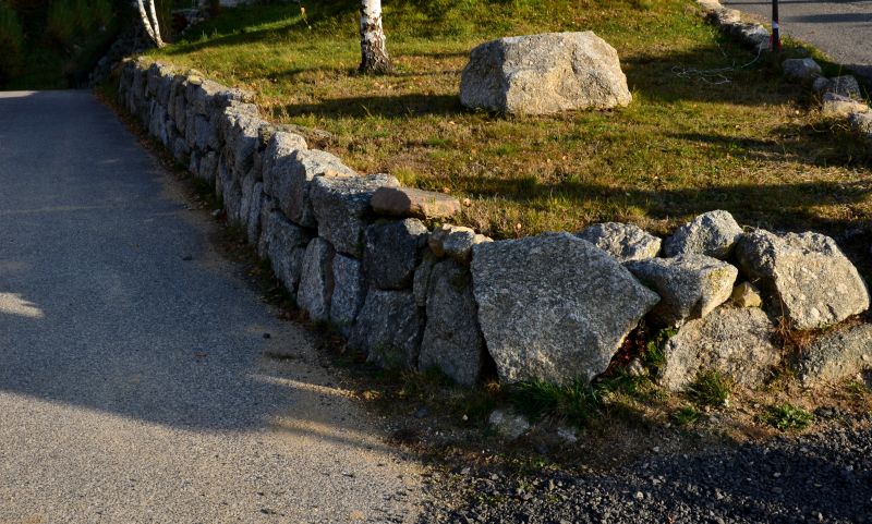 Rock Wall Landscaping detail